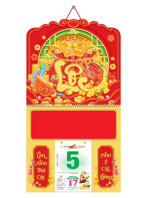 Lịch bìa treo HN 21